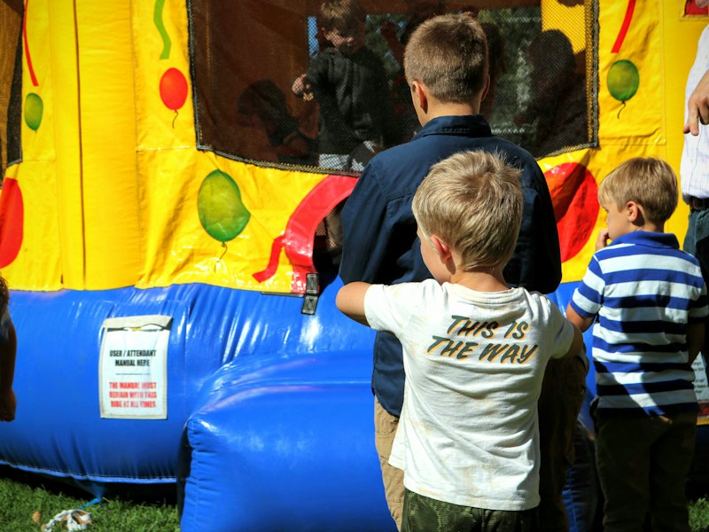 Rainbow Castle Bounce House